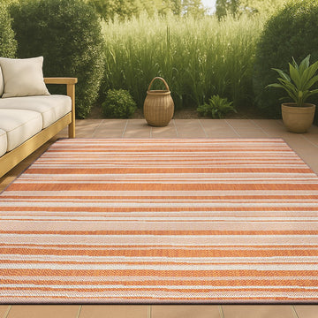 Castara Wavy Stripe Modern Indoor/outdoor Area Rug